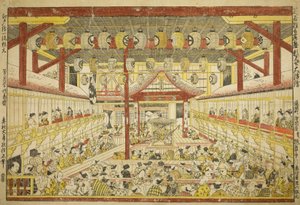 歌舞伎舞台での「かおみせ」の全体像 作： Okumura Masanobu