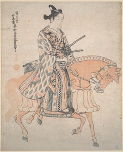 馬に乗った貴族 作： Okumura Masanobu