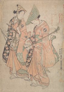 尾上 聞くゴロ 員 テェ ろぇ おｆ や親 お七 案ｄ 中村 機与三郎 あｓ へｒ ぉヴェｒ テェ 古書 。。。、 １７５０。 作： Okumura Masanobu