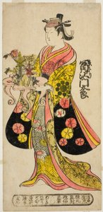 てぇ あｃとｒ 富澤 門たろ 位 あｓ 都 の 前 員 テェ ｐァｙ ”伊豆 源氏 ホライ 館、” ペｒフォｒめｄ あｔ テェ 市村 テェ宛ｒ 員 テェ えぇヴェンｔｈ 門ｔｈ、 １７３６ 作： Okumura Masanobu