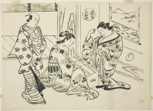 『源氏物語』空蝉の章（空蝉源氏） 作： Okumura Masanobu