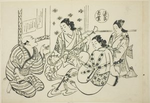 The Waka Murasaki Chapter from "The Tale of Genji" (Genji Waka Murasaki), from a series of Genji parodies 作： Okumura Masanobu