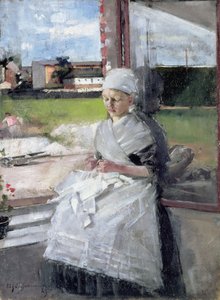 ブレトンガール、1889年油彩、カンヴァス 作： Olga Boznanska