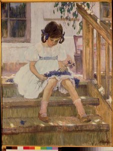 ブルーベリーと少女 作： Olga Lyudvigovna Della Vos Kardovskaya
