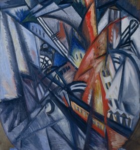 市の火、1913 作： Olga Rozanova