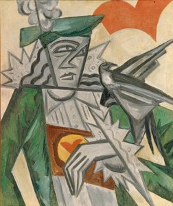 ハートのジャック、1913-1914 作： Olga Rozanova