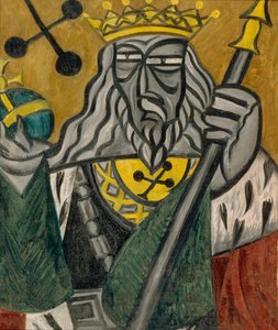 クラブの王、1915 作： Olga Rozanova