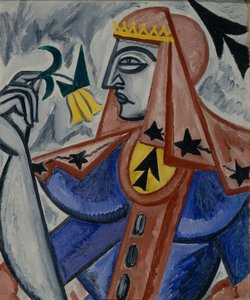 スペードの女王、1913-1914 作： Olga Rozanova