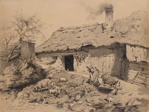 農場で働く 作： Olga Wisinger Florian