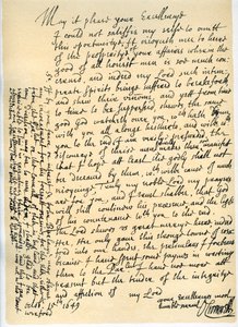 1649年10月15日、オリバー・クロムウェルからウェクスフォードのフェアファックス卿への手紙