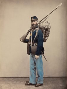 疲労、行進命令、1866年。 作： Oliver H. Willard.