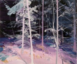 Forêt-noire1、2017（キャンバスにアクリル絵の具） 作： Olivier Morel