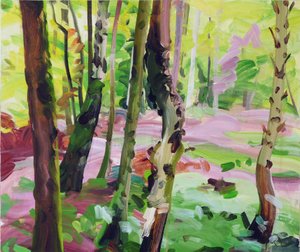 Forêt15、2017（キャンバスにアクリル絵の具）