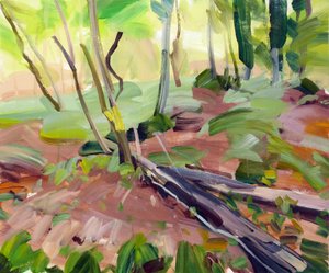 Forêt24、2017（キャンバスにアクリル絵の具） 作： Olivier Morel