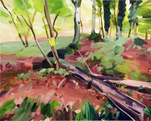 Forêt25、2017（キャンバスにアクリル絵の具） 作： Olivier Morel
