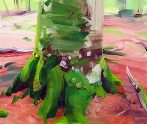 Forêt27、2017（キャンバスにアクリル絵の具） 作： Olivier Morel