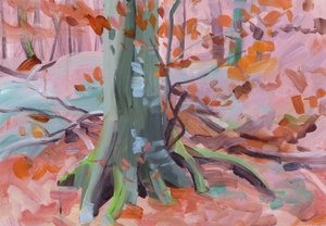 Forêt32、2018（キャンバスにアクリル絵の具） 作： Olivier Morel