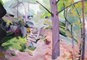 Forêt33、2018（キャンバスにアクリル絵の具） 作： Olivier Morel
