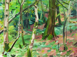 Forêt6、2015（キャンバスにアクリル絵の具） 作： Olivier Morel