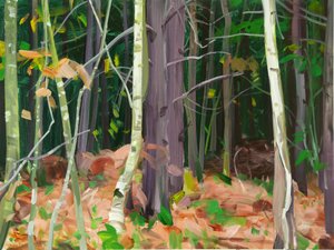 Forêt7、2015（キャンバスにアクリル絵の具） 作： Olivier Morel