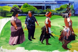 新しい世界, 2011 （キャンバスにアクリル絵の具） 作： Olivier Morel