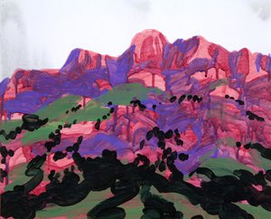 ロイカーバード19番地、2012年（キャンバスにアクリル画） 作： Olivier Morel