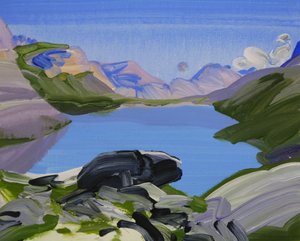 ロイカーバード23、2012年（キャンバスにアクリル画） 作： Olivier Morel