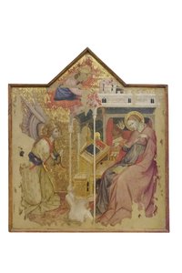 受胎告知 1396年頃 テンペラ、パネル 作： Olivuccio Ceccarello di Ciccarello
