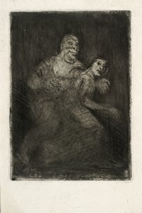 男性が女性を驚かせる 作： Oluf Hartmann