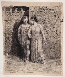 男と女、古代北欧のモチーフ 作： Oluf Hartmann