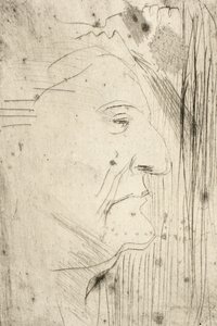 アーティストの母親の肖像 作： Oluf Hartmann