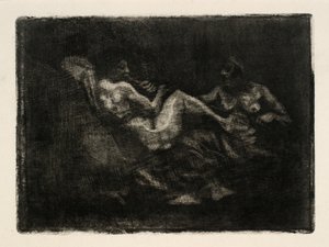 箒をめぐって争う二人の魔女 作： Oluf Hartmann