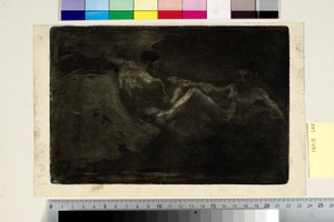 箒をめぐって争う二人の魔女 作： Oluf Hartmann