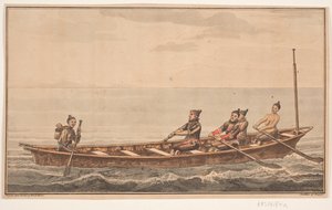 妻のボート W.A.のイラスト グラ。 グリーンランド東海岸への調査旅行