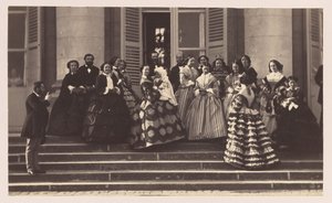 コンピエーニュ、皇太子の贈呈、1856年。 作： Olympe Aguado