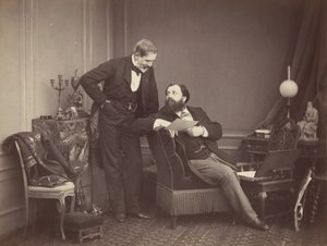 ルイ・ロバートとオリンペ・アグアド、カリフォルニア州。 1860年。 作： Olympe Aguado
