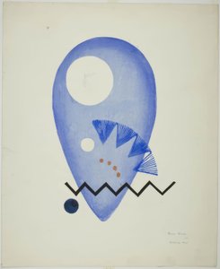 ブルーフラワー（青い花） 作： 恩地孝四郎