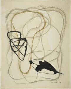 詩第22番：葉と雲 作： 恩地孝四郎