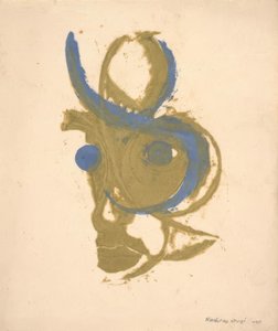 詩人の肖像、内なるイメージ 作： 恩地孝四郎