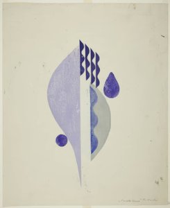 紫の花 作： 恩地孝四郎