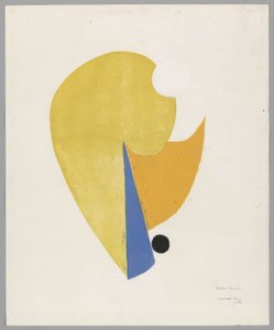 Yellow Flower（黄色い花） 作： 恩地孝四郎