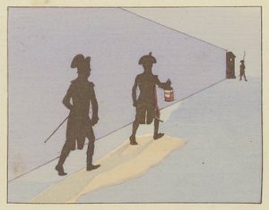 1785年、ヴァランス中尉、ナポレオンは毎日夜間パトロールを行いました 作： Onfray de Breville Job