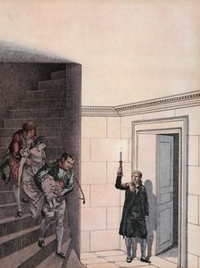 ジョセフィンはナポレオンによって階段を下って削除されます 作： Onfray de Breville Job