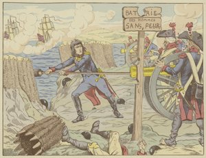 ナポレオンがトゥーロン包囲戦で一般兵士のように大砲を装填、1793年