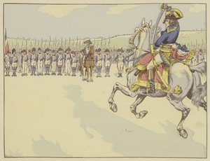 ナポレオンは彼の兵士の勝利を約束し、彼は約束を守った 作： Onfray de Breville Job