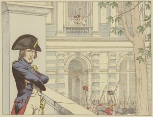 ナポレオンは1792年6月20日、ルイ16世を2度目に見ます 作： Onfray de Breville Job