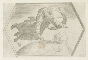 天と地の創造 ラファエルのロッジアの絵画 (シリーズ タイトル) 作： Orazio Borgianni