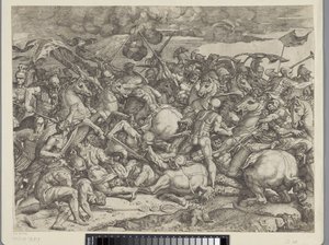 ミルウィウス橋の戦い 作： Orazio Farinati (attributed to)