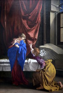 受胎告知 作： Orazio Gentileschi