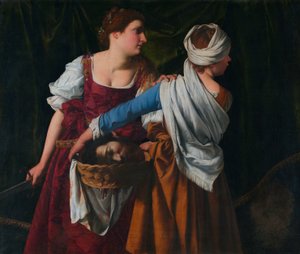 ホロフェルネスの首を持つユディトと侍女